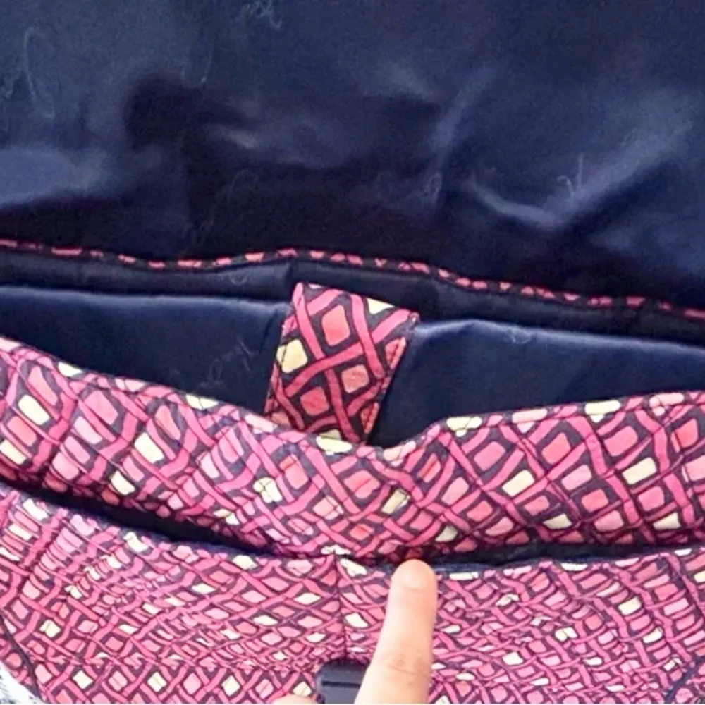 Vera Bradley Katalina pink diamonds laptop messenger bag crossbody
